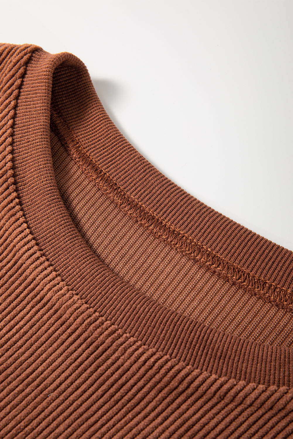 Orange JOLENE Ribbed Corded Oversized Sweatshirt