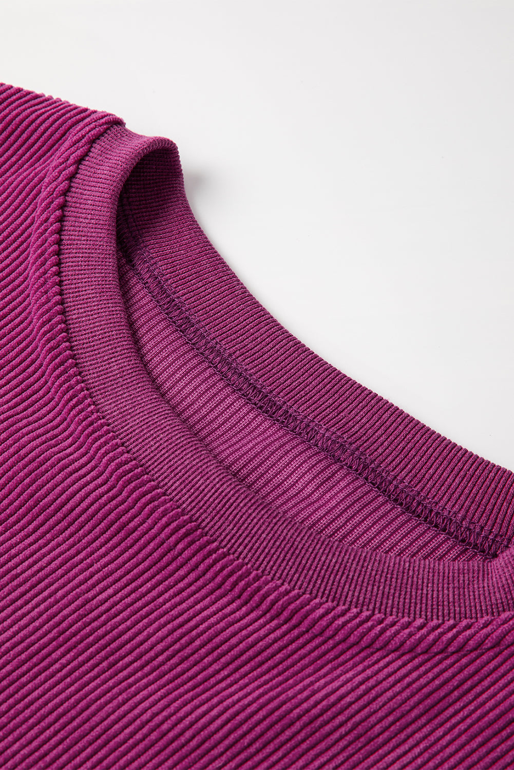 Orange JOLENE Ribbed Corded Oversized Sweatshirt