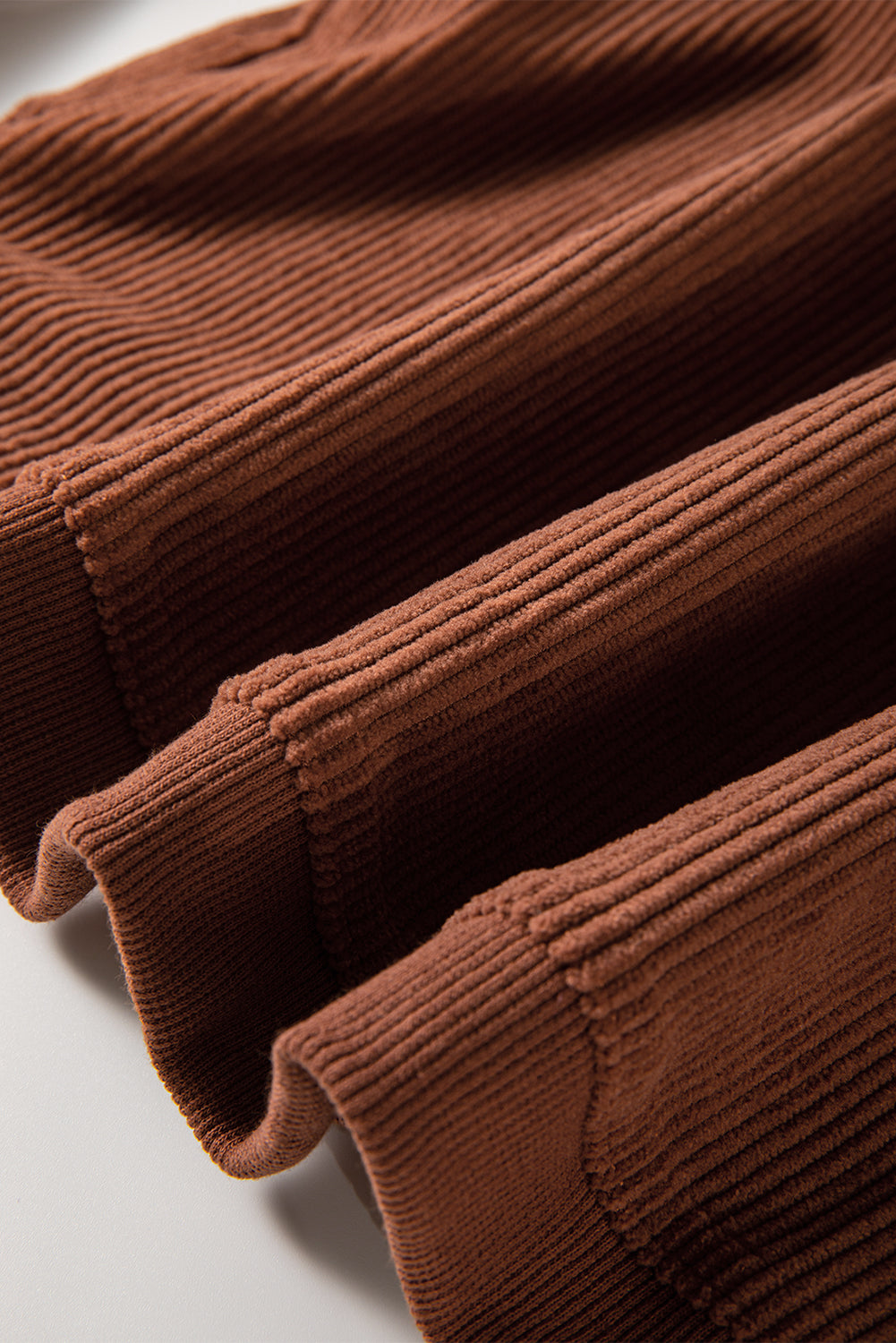 Orange JOLENE Ribbed Corded Oversized Sweatshirt