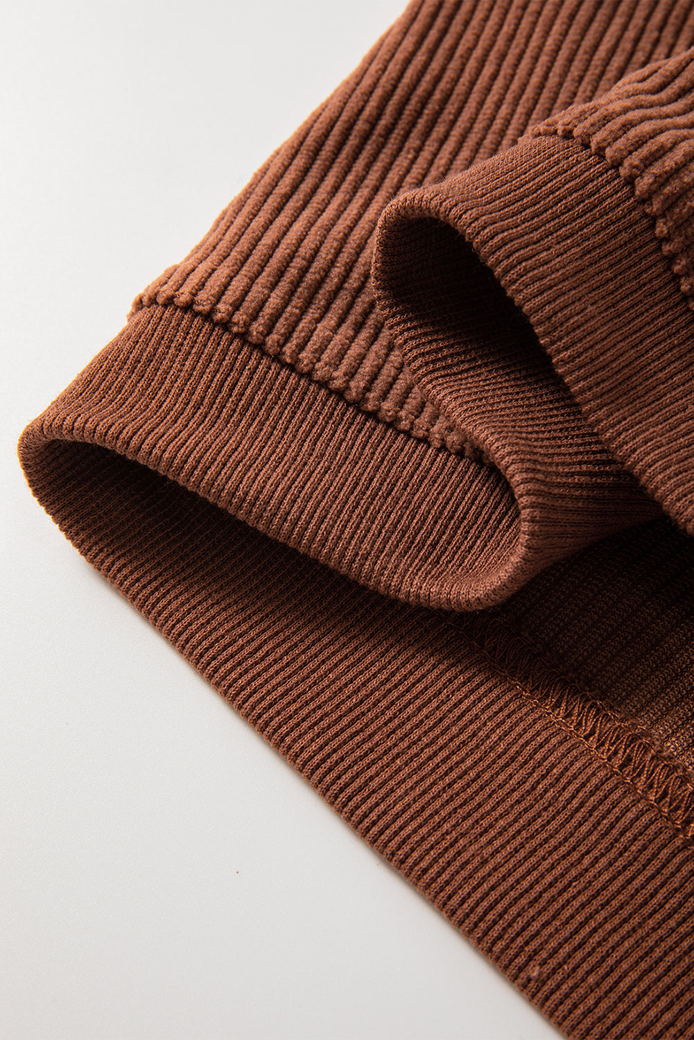 Orange JOLENE Ribbed Corded Oversized Sweatshirt