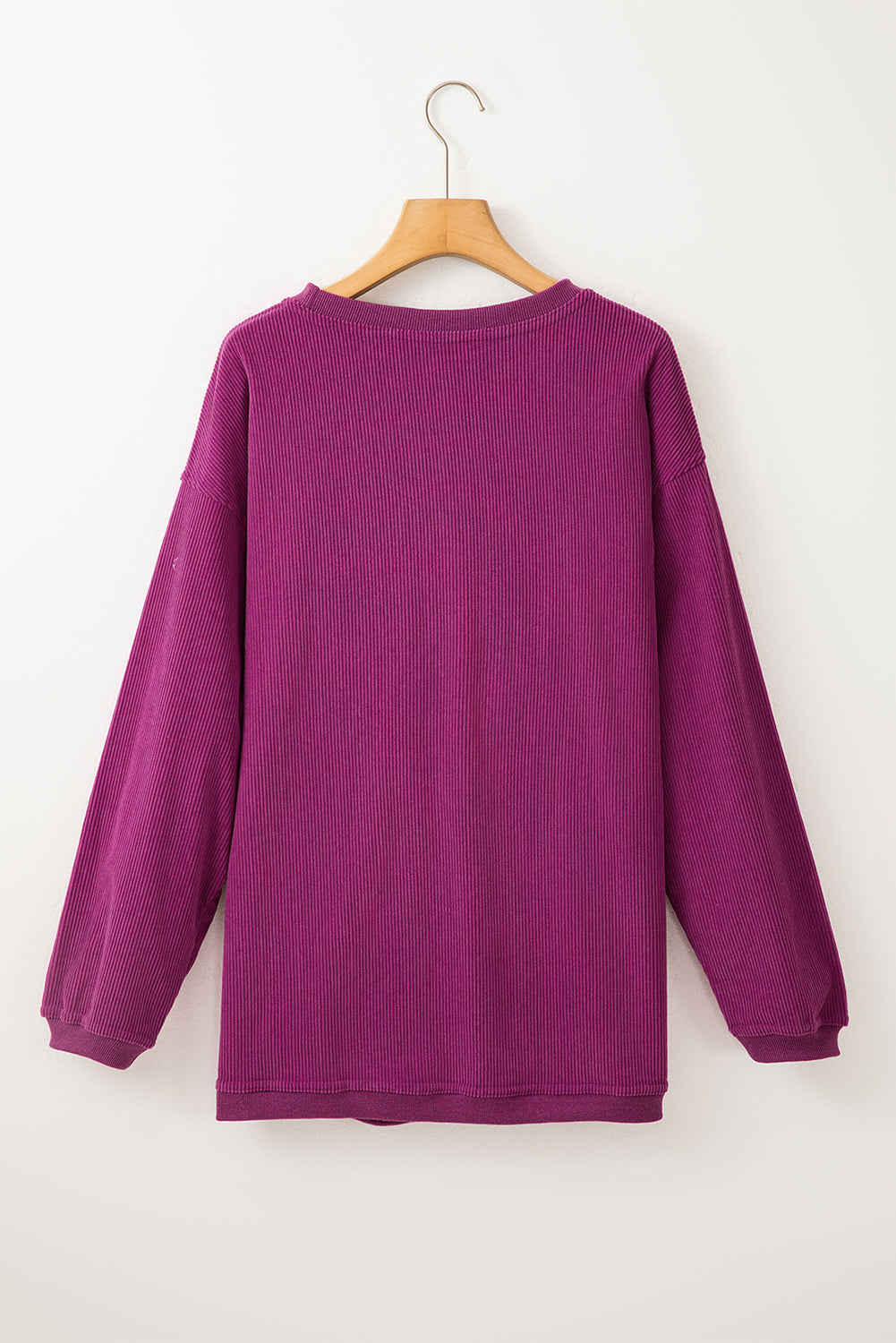 Orange JOLENE Ribbed Corded Oversized Sweatshirt