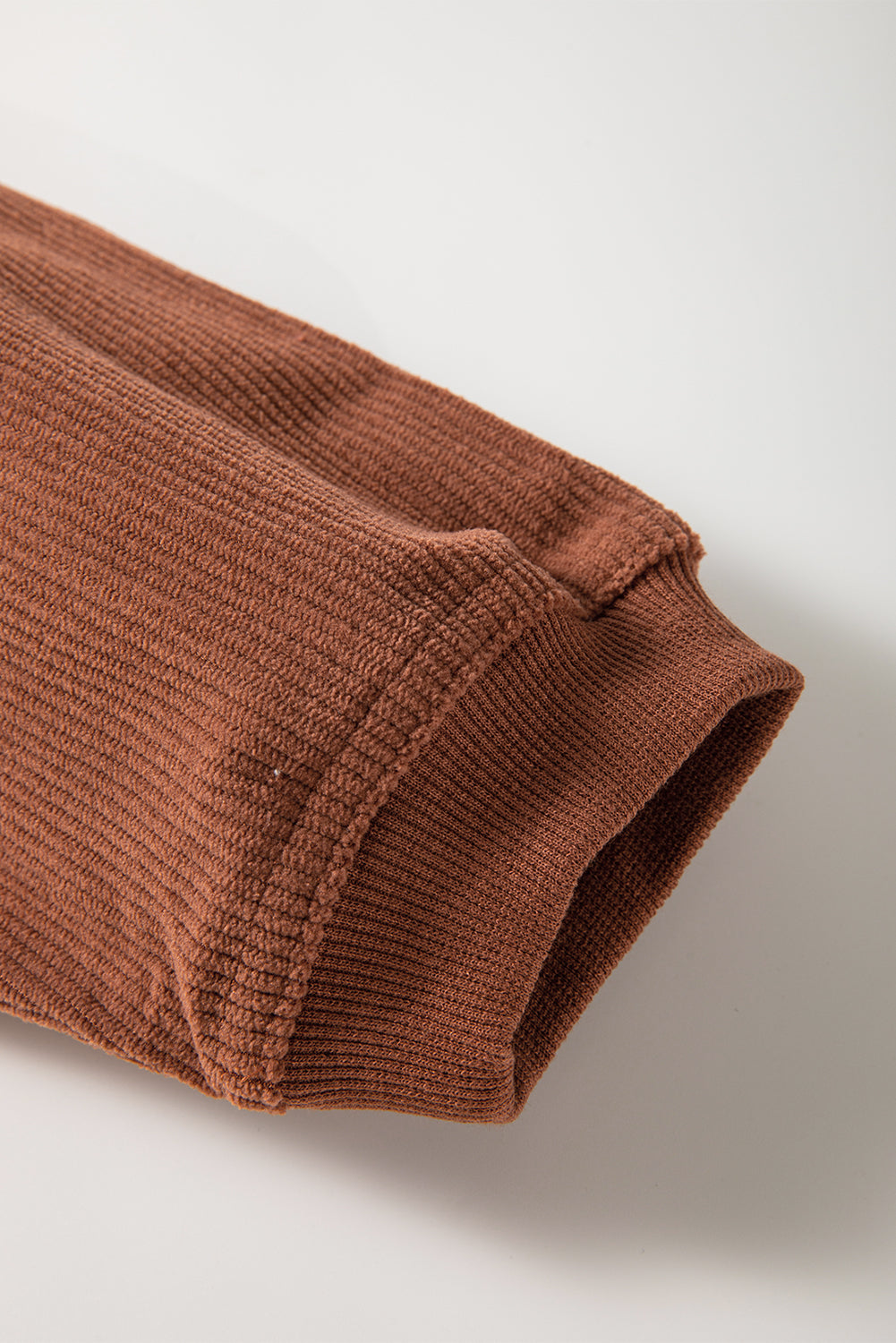 Orange JOLENE Ribbed Corded Oversized Sweatshirt