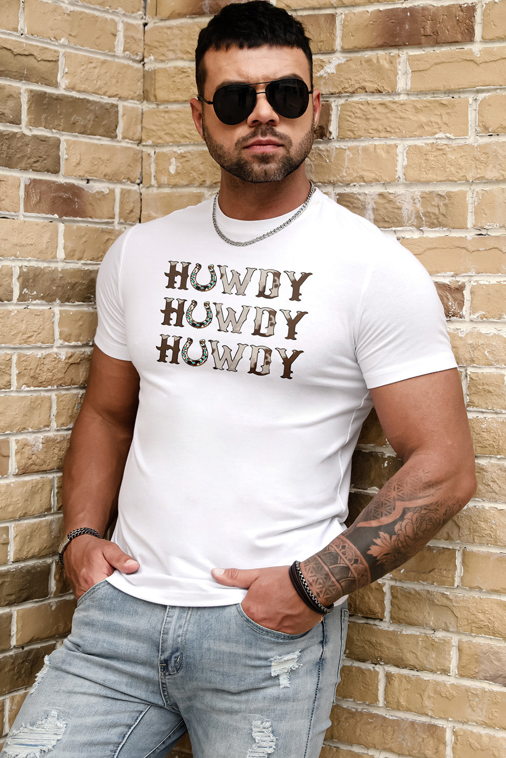 Letter Print Sheath Short Sleeve Men's T Shirt