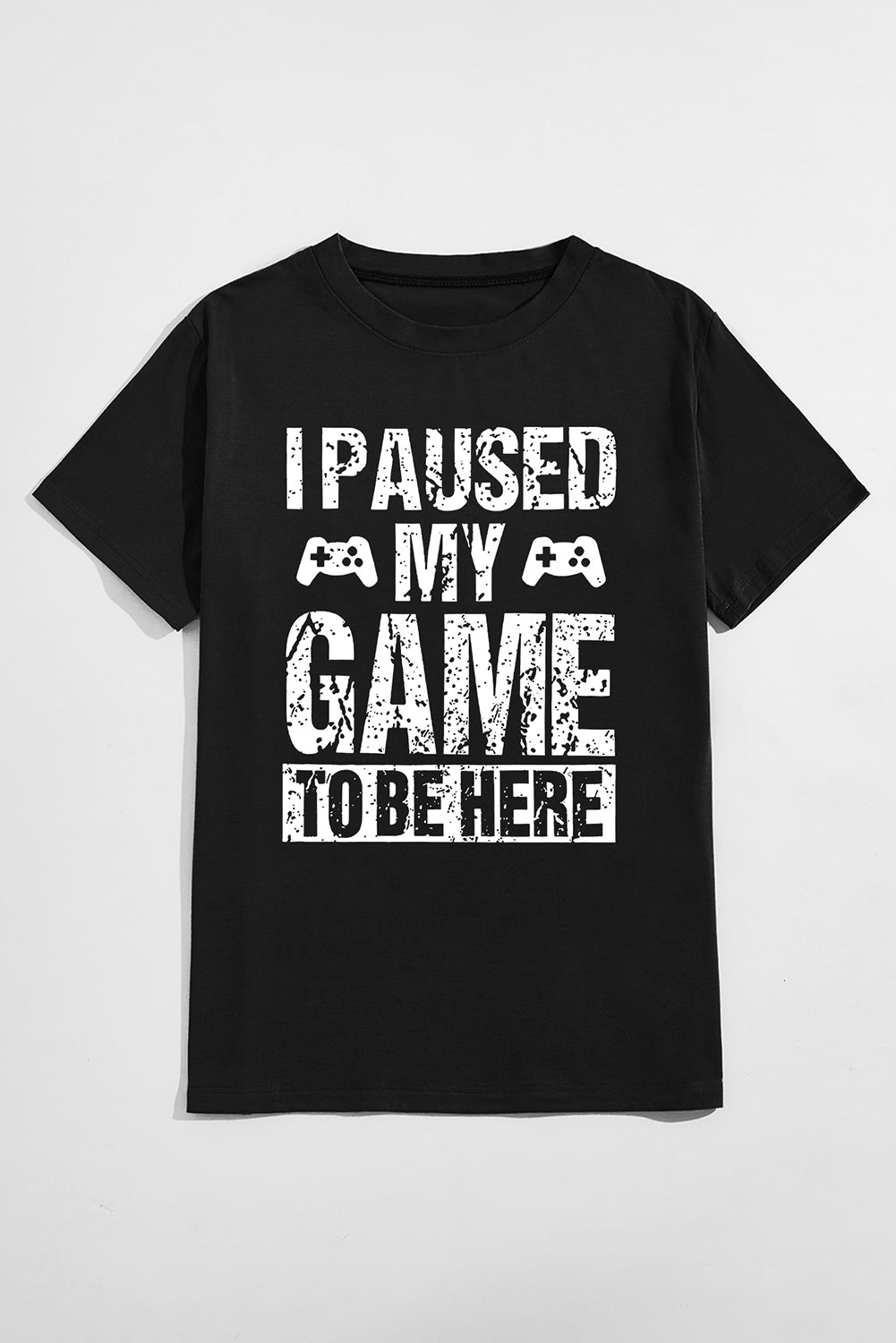 Letter Print Sheath Short Sleeve Men's T Shirt