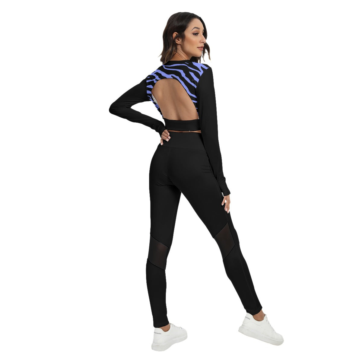 Women's Sport Set With Backless Top And Leggings