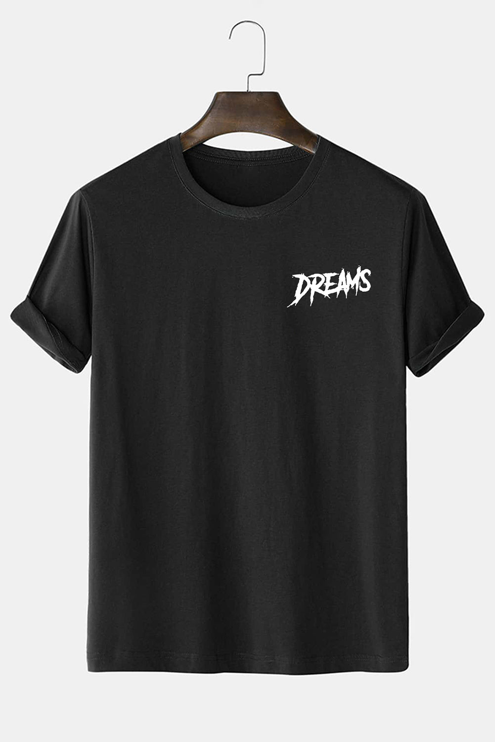 Letter Print Sheath Short Sleeve Men's T Shirt