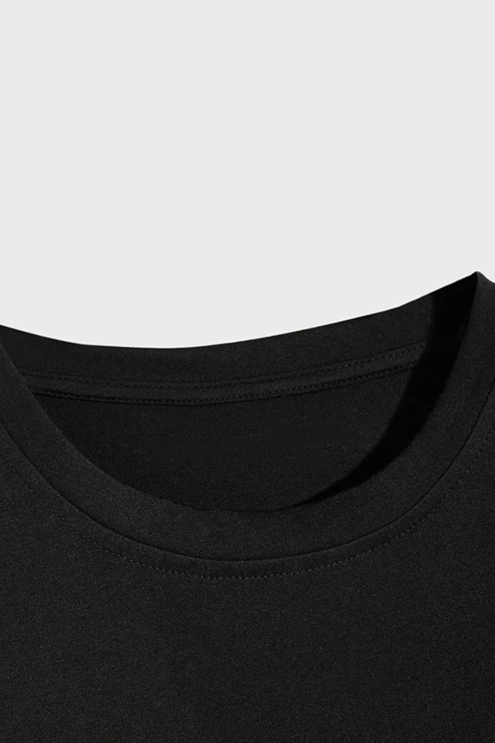Letter Print Sheath Short Sleeve Men's T Shirt