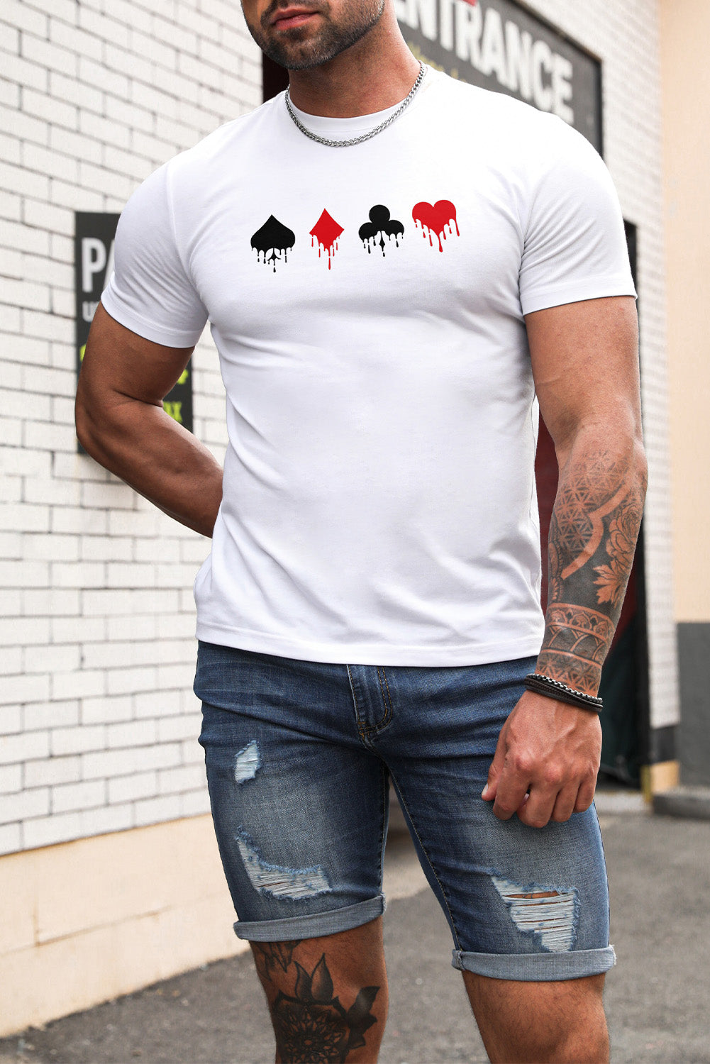 Best Friends Wine Bottle Graphic Print Short Sleeve Men's T Shirt