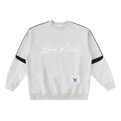 Oversized Crewneck Taped Sweatshirt