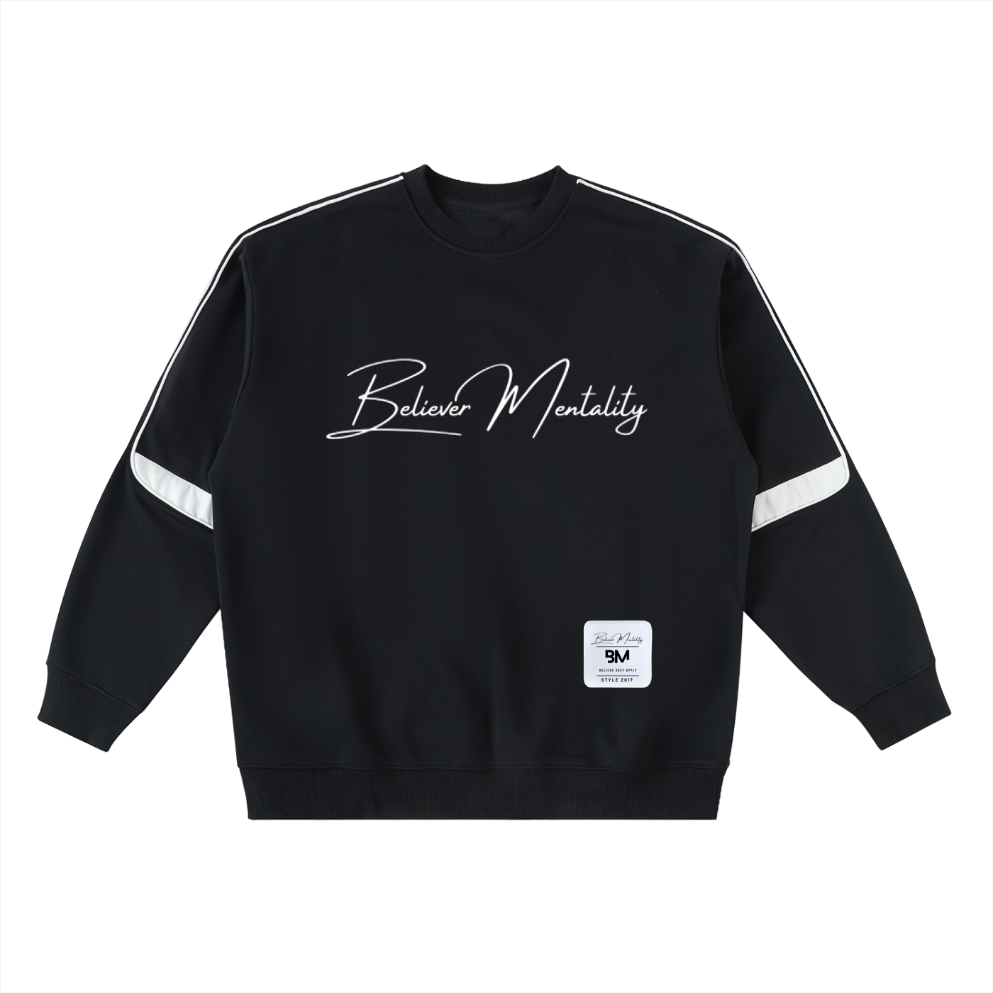 Oversized Crewneck Taped Sweatshirt