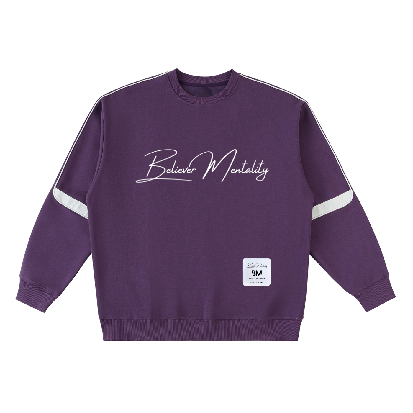 Oversized Crewneck Taped Sweatshirt