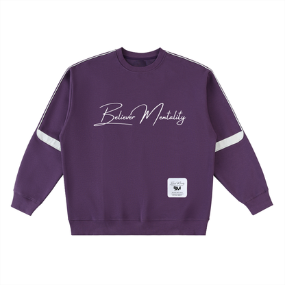 Oversized Crewneck Taped Sweatshirt