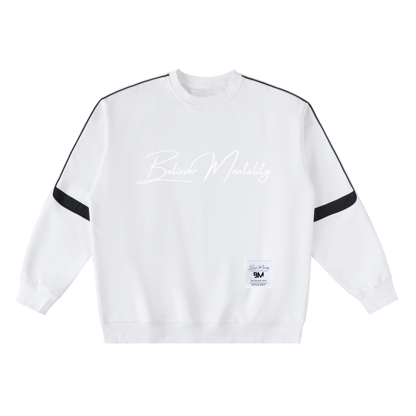 Oversized Crewneck Taped Sweatshirt