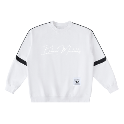Oversized Crewneck Taped Sweatshirt