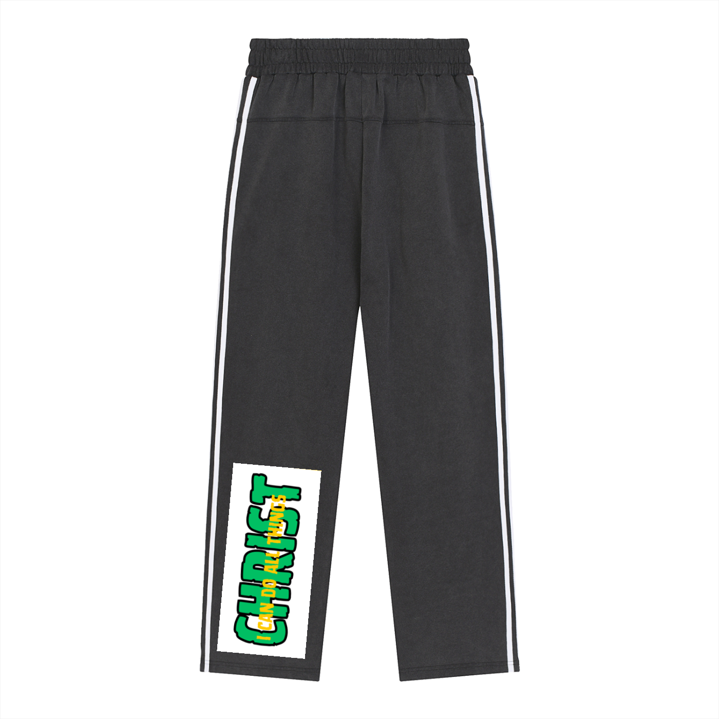 Snow Washed Contrast Tape Sweatpants