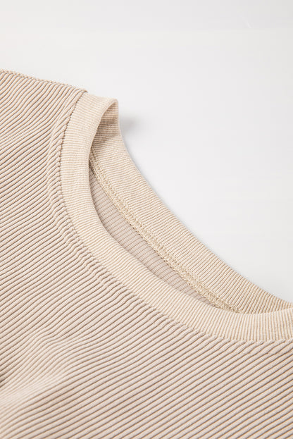 Orange JOLENE Ribbed Corded Oversized Sweatshirt