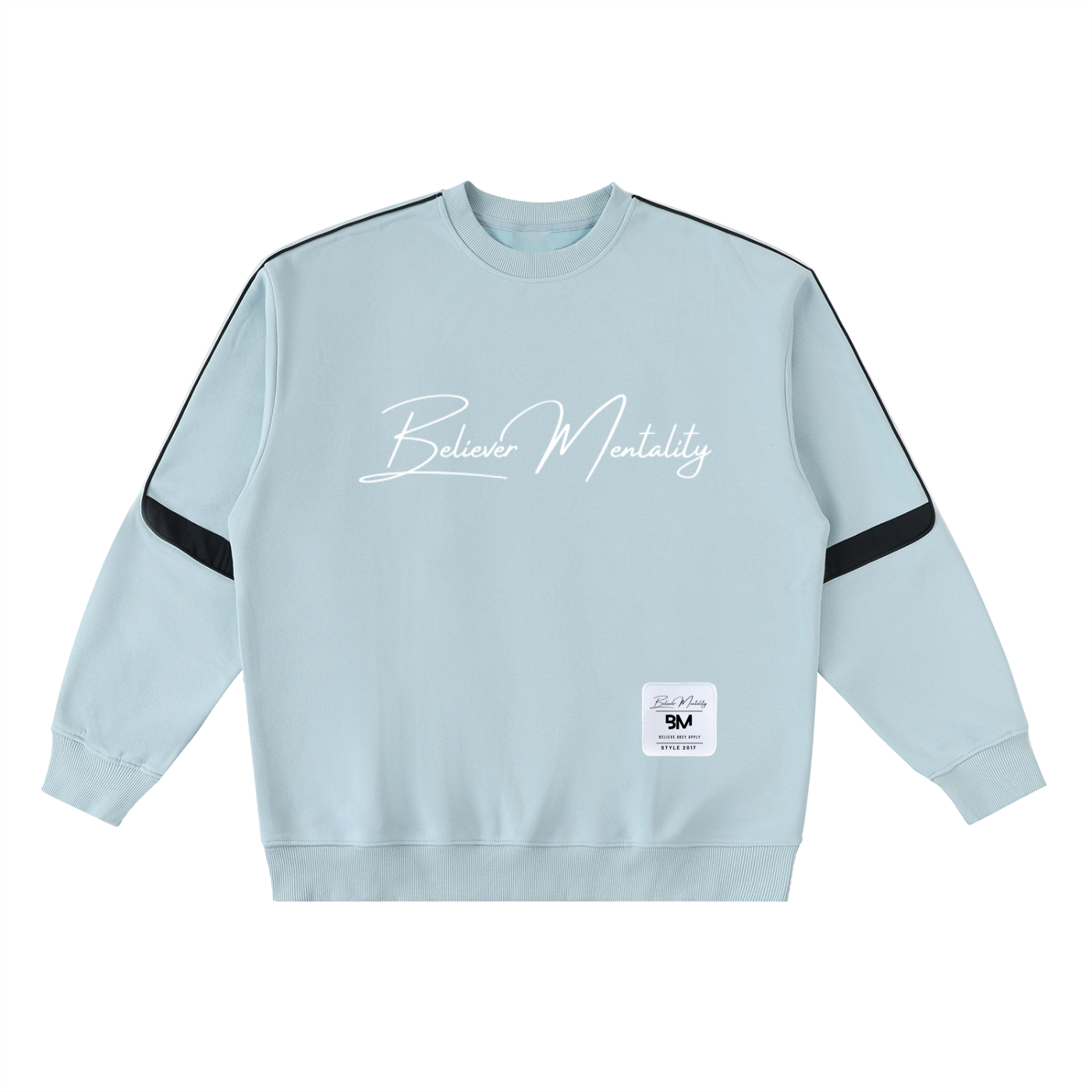Oversized Crewneck Taped Sweatshirt