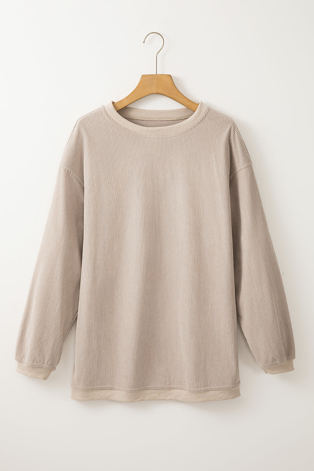 Orange JOLENE Ribbed Corded Oversized Sweatshirt