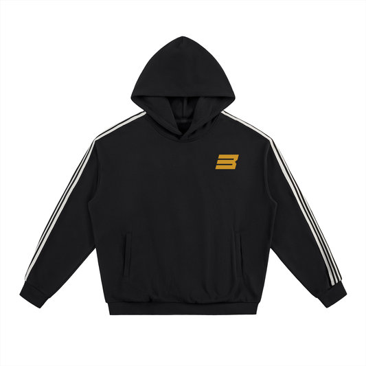 Side Stripe Drop-Shoulder Hoodie