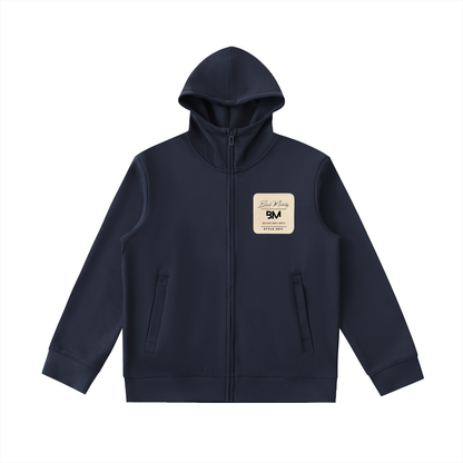 Essential Heavyweight High Neck  Zip-Up Hoodie