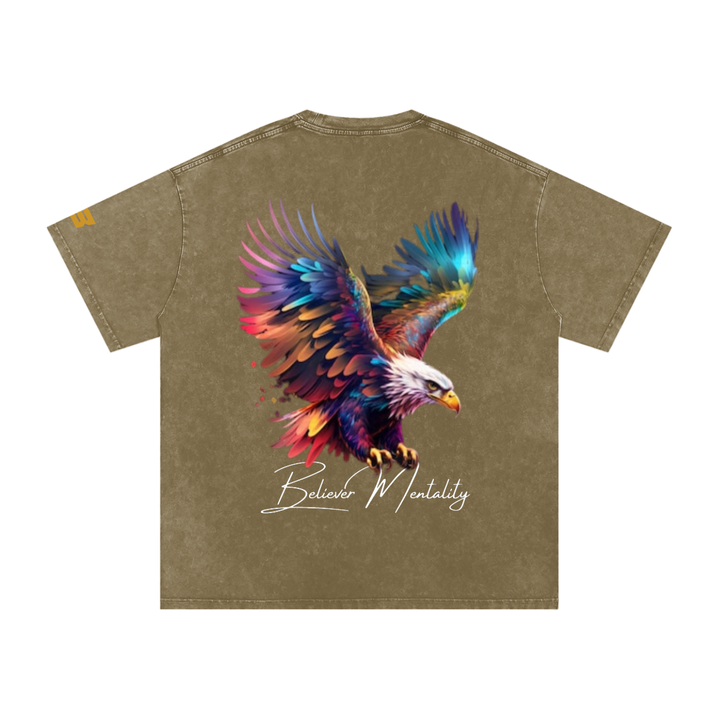 Snow Washed Oversized Cotton T-Shirt