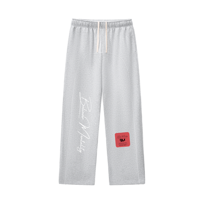 Contrast-Stitched Fleece Sweatpants