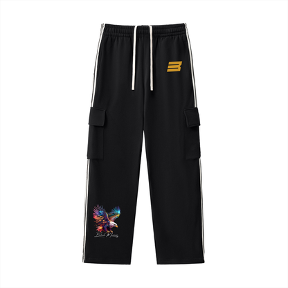 Side Stripe Straight-Leg Pants