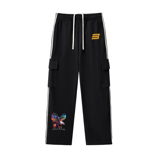 Side Stripe Straight-Leg Pants