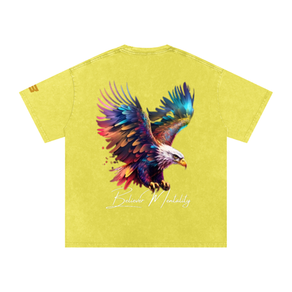 Snow Washed Oversized Cotton T-Shirt