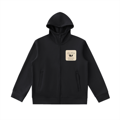 Essential Heavyweight High Neck  Zip-Up Hoodie