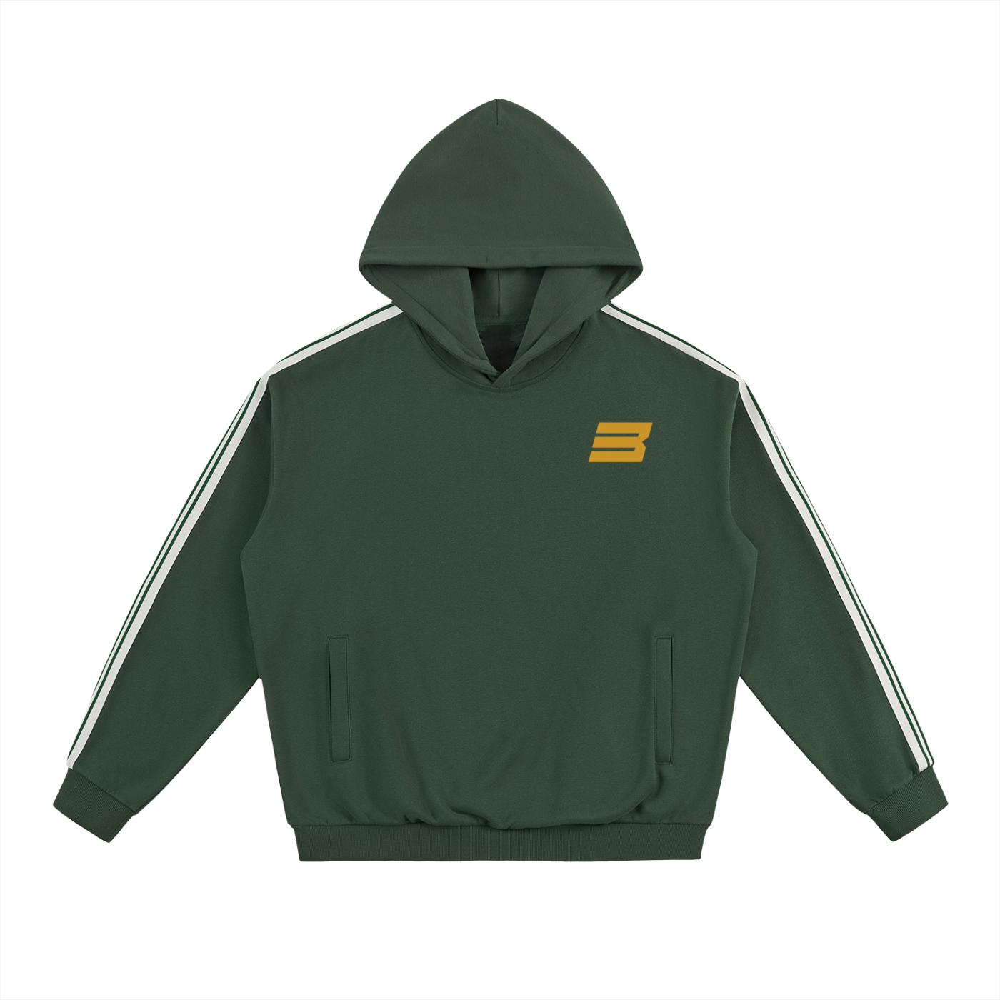 Side Stripe Drop-Shoulder Hoodie