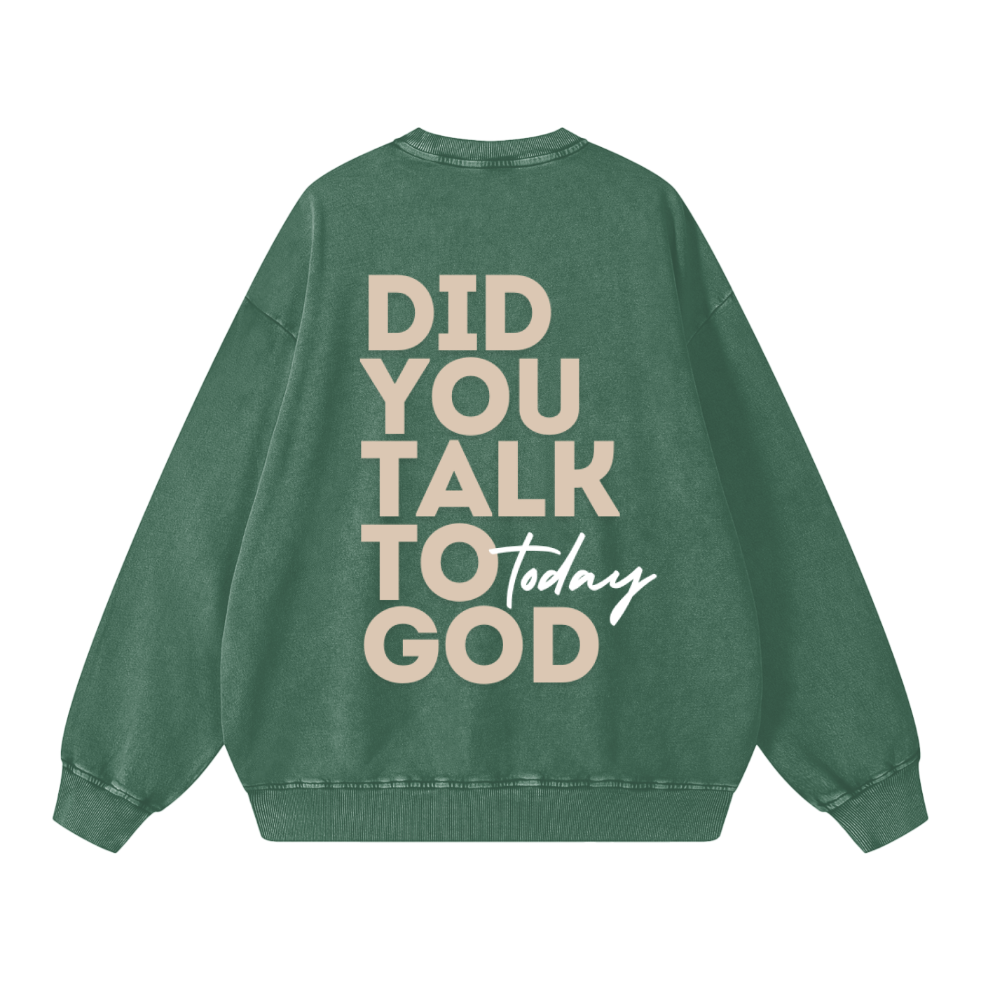 Snow Washed Oversized Sweatshirt