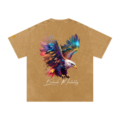 Snow Washed Oversized Cotton T-Shirt