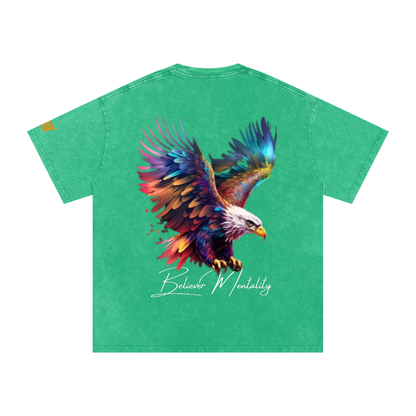 Snow Washed Oversized Cotton T-Shirt