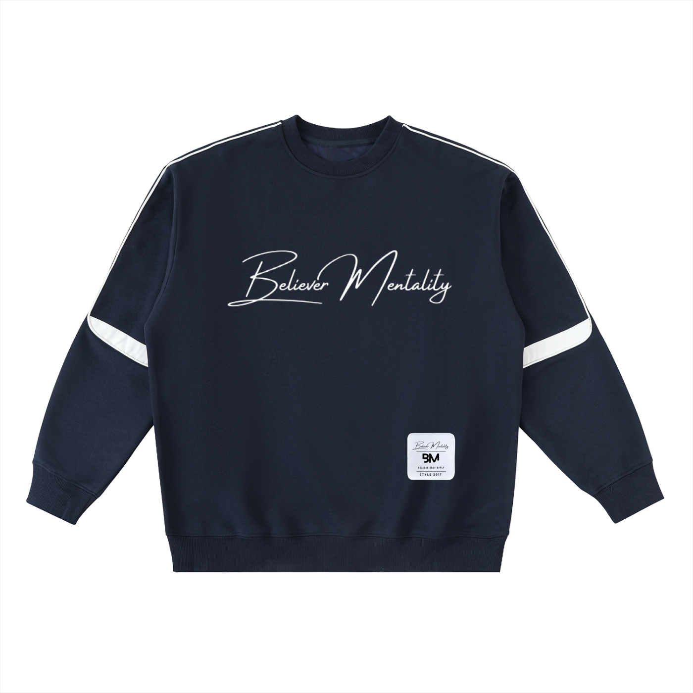 Oversized Crewneck Taped Sweatshirt