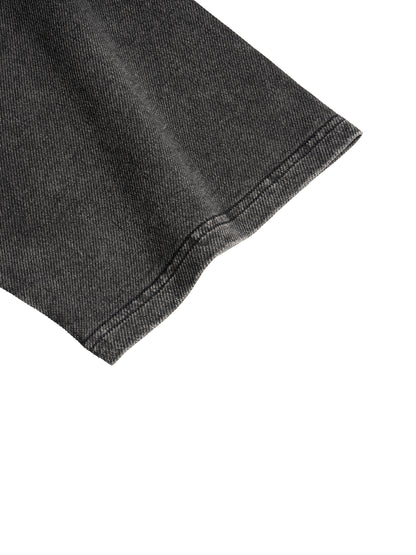 Snow Washed Hooded Boxy T-Shirt