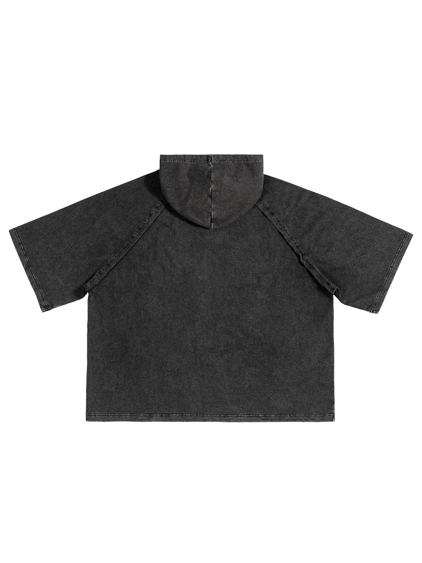 Snow Washed Hooded Boxy T-Shirt