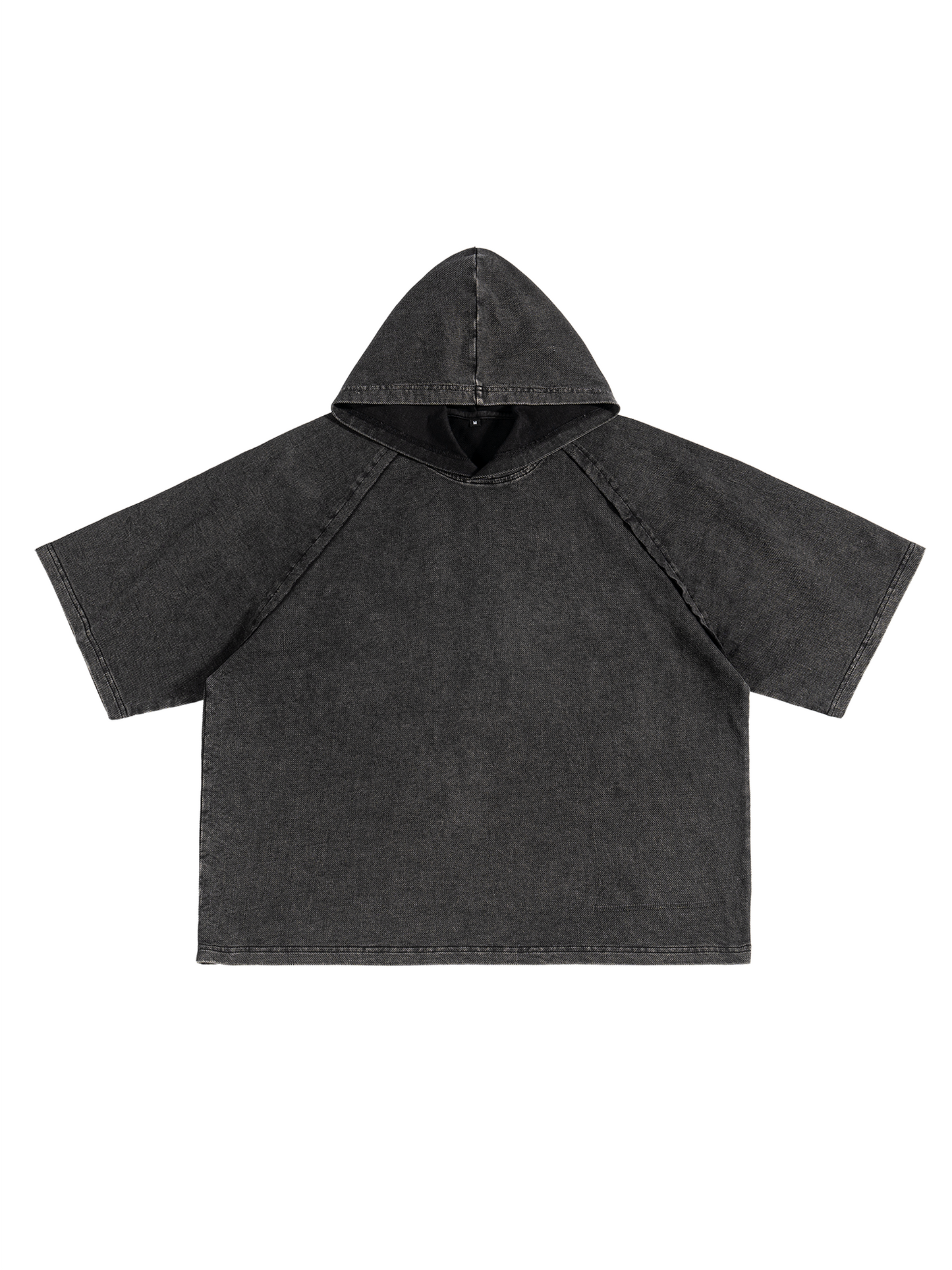 Snow Washed Hooded Boxy T-Shirt