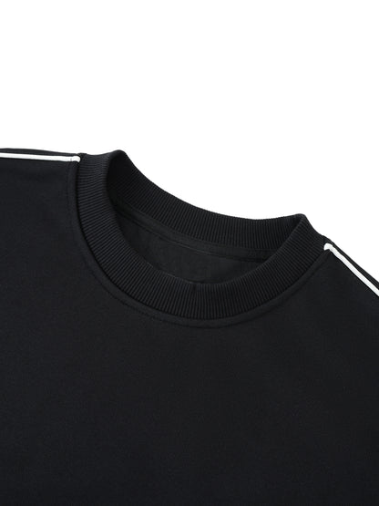 Oversized Crewneck Taped Sweatshirt