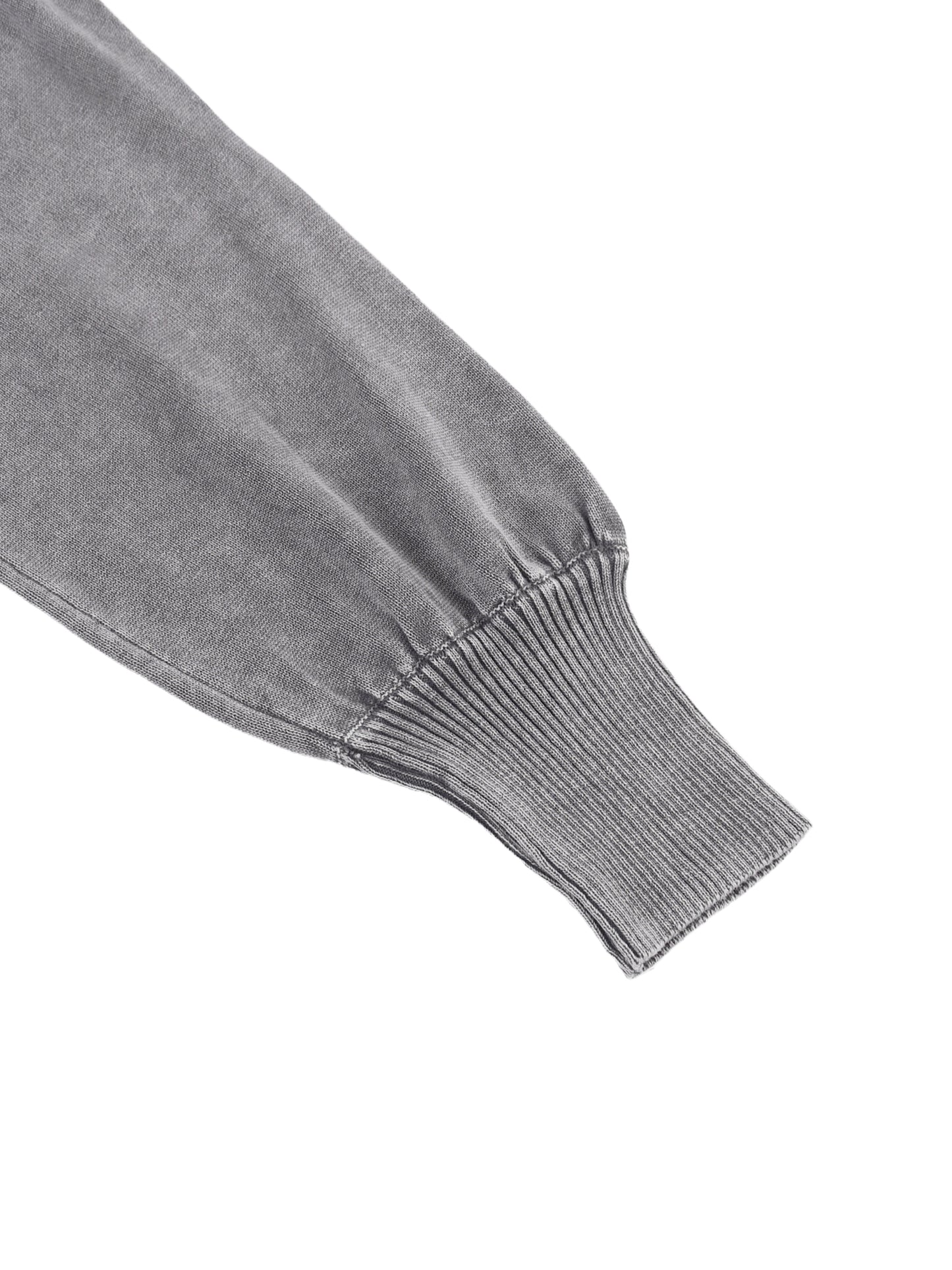 Women's Mineral Wash Balloon Sleeve Cropped Sweater