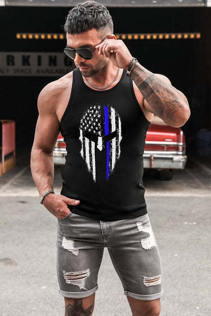 Robotic Bear Print Loose Drop Shoulder Men's T-shirt