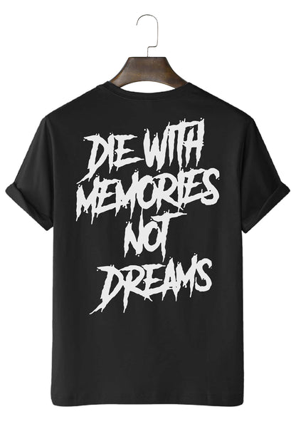 Letter Print Sheath Short Sleeve Men's T Shirt