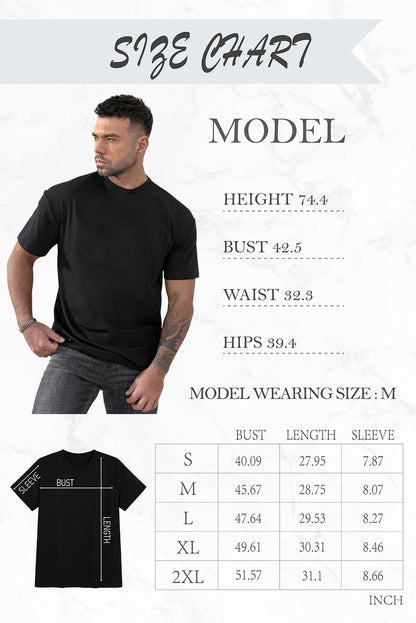 CRAYONS Letter Print O-neck Short Sleeve Men's T Shirt
