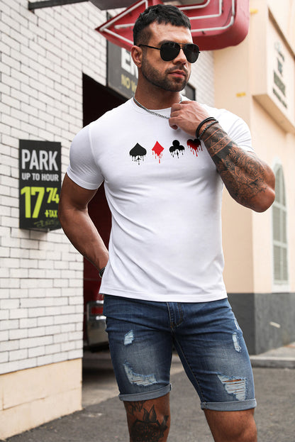 Best Friends Wine Bottle Graphic Print Short Sleeve Men's T Shirt