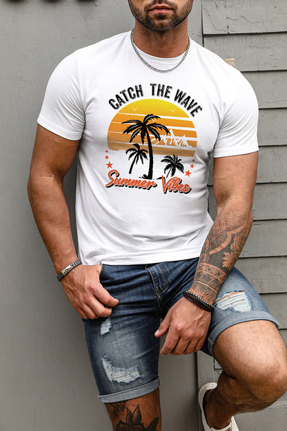 Best Friends Wine Bottle Graphic Print Short Sleeve Men's T Shirt