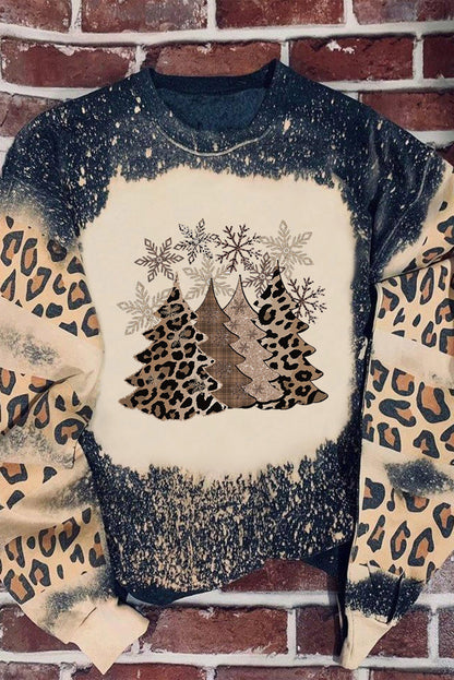 GAME DAY Leopard Rugby Print Graphic Sweatshirt