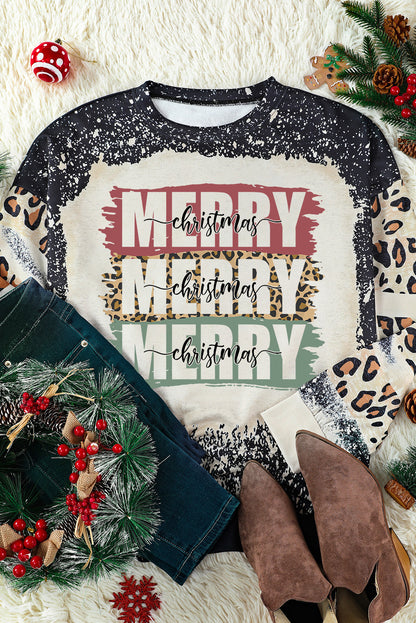 GAME DAY Leopard Rugby Print Graphic Sweatshirt