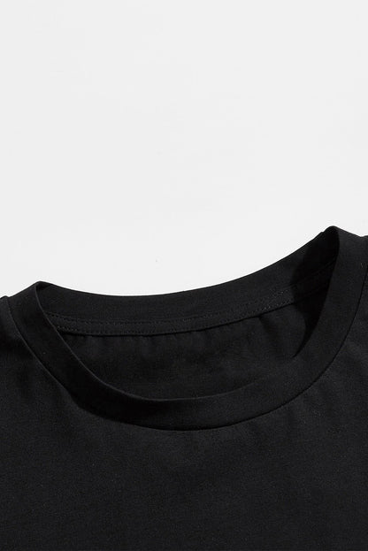 DO IT Letter Print O Neck Men's Oversized Tee