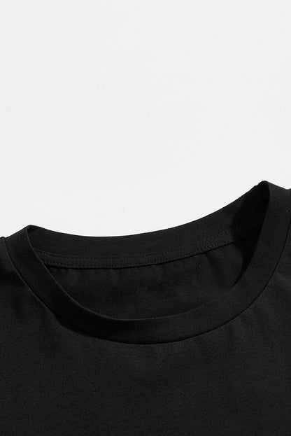 DO IT Letter Print O Neck Men's Oversized Tee