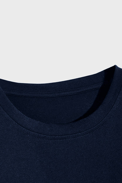 NEW YORK Letter Print Short Sleeve Men's T-shirt